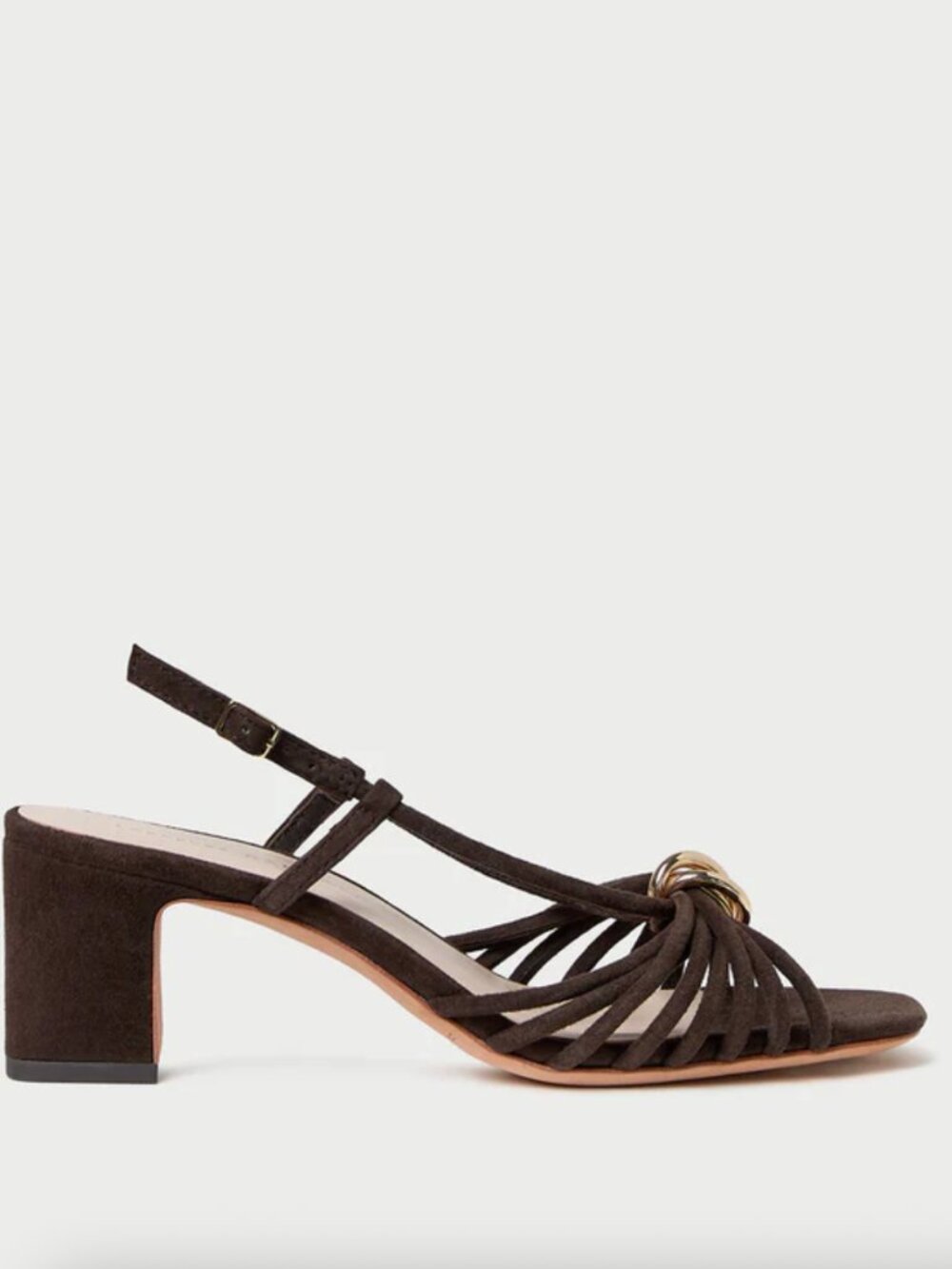NEW Loeffler Randall size 7 Minna Brown Suede Heeled Sandal